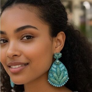 Stella & Dot Turquoise Statement Earrings